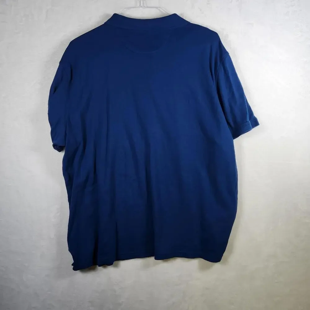 Calvin Klein Liquid Touch Men's Blue Polo Short Sleeve Size‎ 2XL
